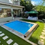 Milos fibreglass pool installed — Cosmo Pools