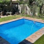 Milos fibreglass pool installed — Cosmo Pools