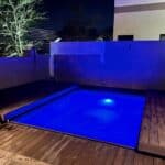 Milos fibreglass pool installed — Cosmo Pools
