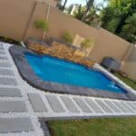 Chios Patio fibreglass pool installed — Cosmo Pools
