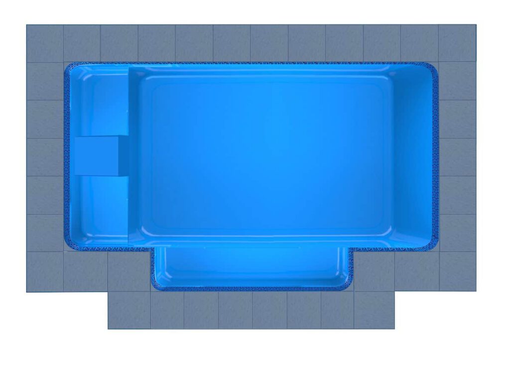 Chios Patio fibreglass pool shell