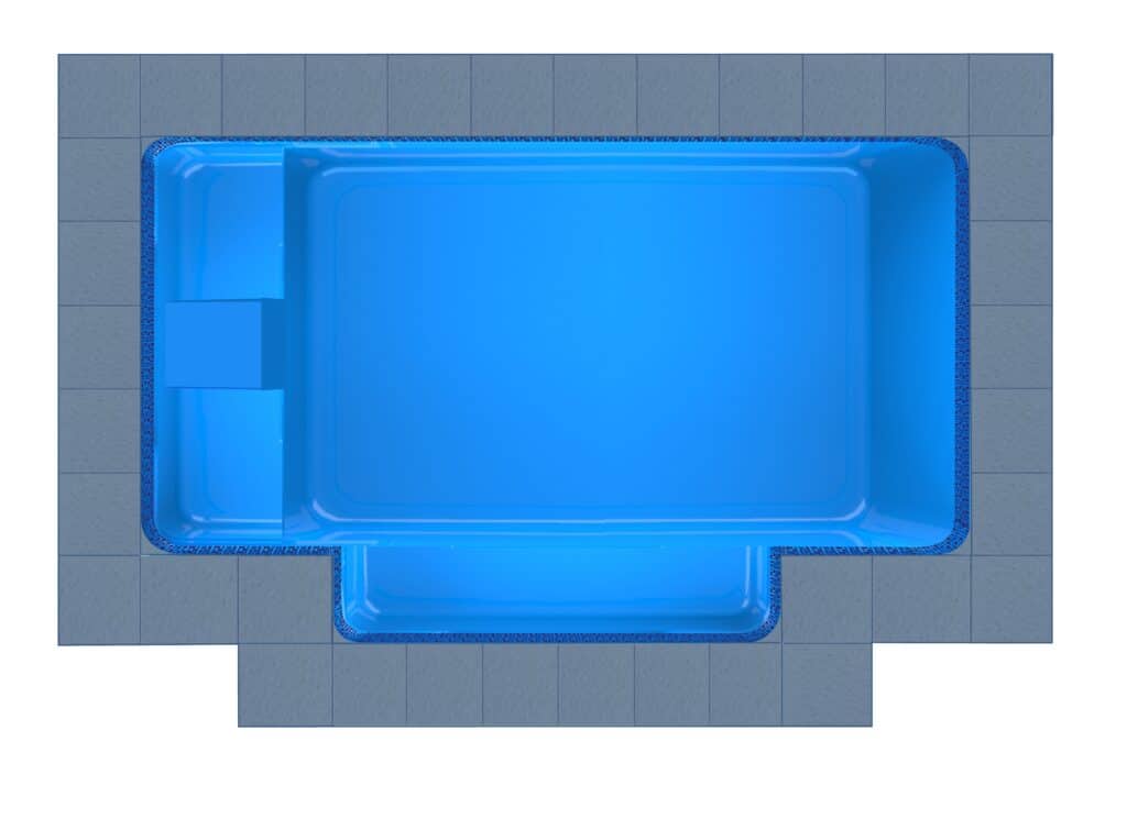Chios Patio fibreglass pool shell — Cosmo Pools