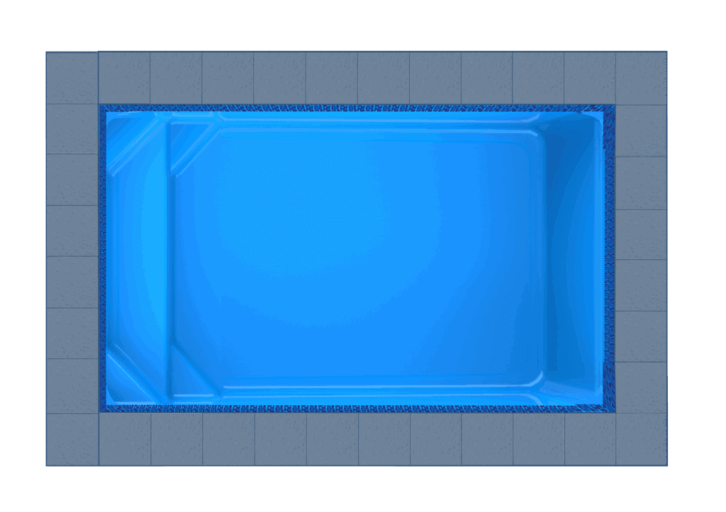 Corfu fibreglass pool shell