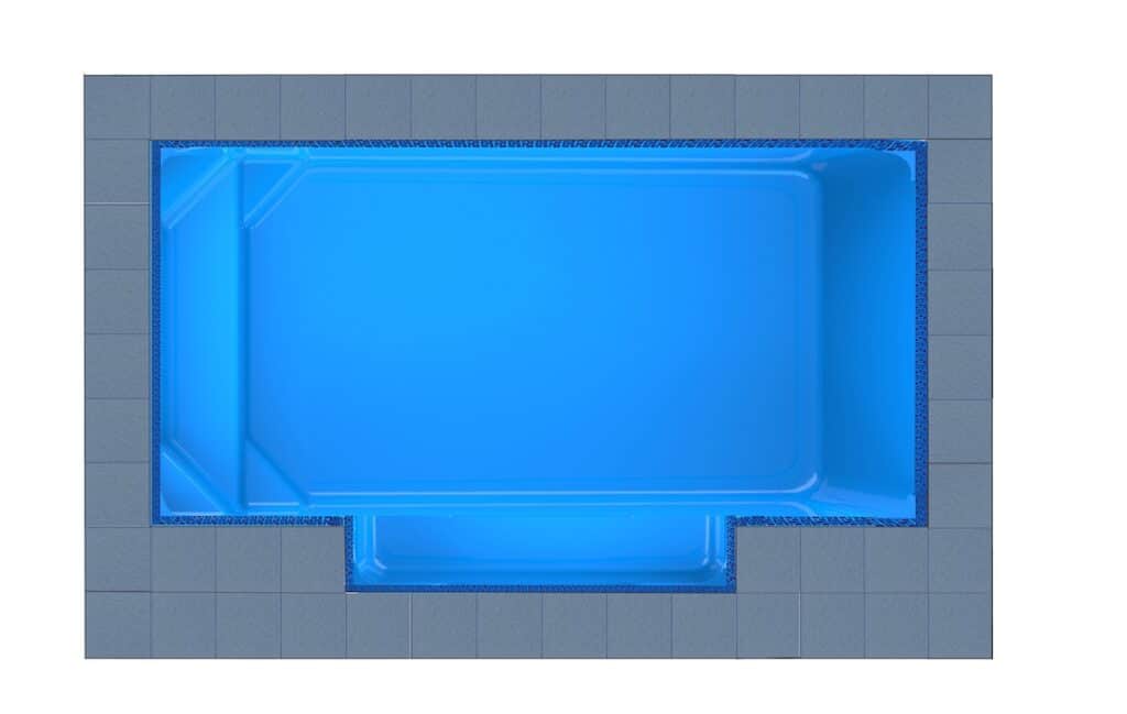 Crete Patio fibreglass pool shell — Cosmo Pools