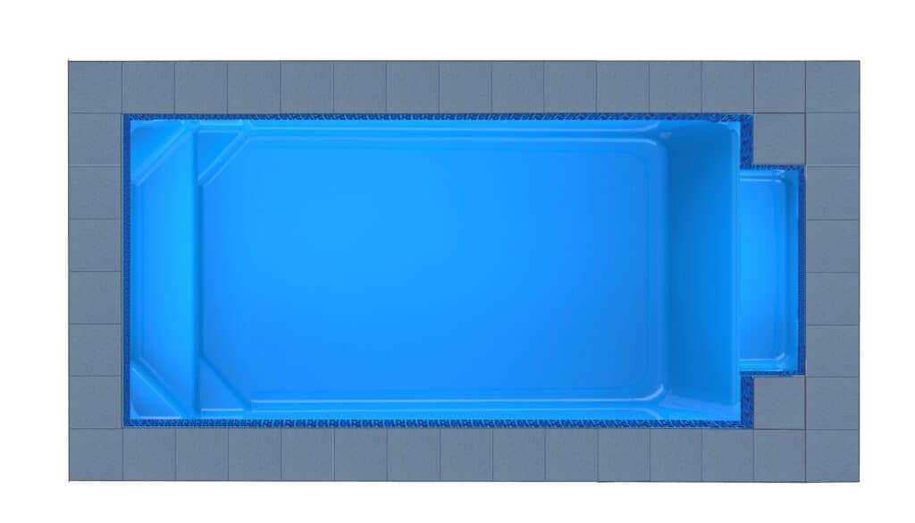 Crete Patio fibreglass pool shell — Cosmo Pools