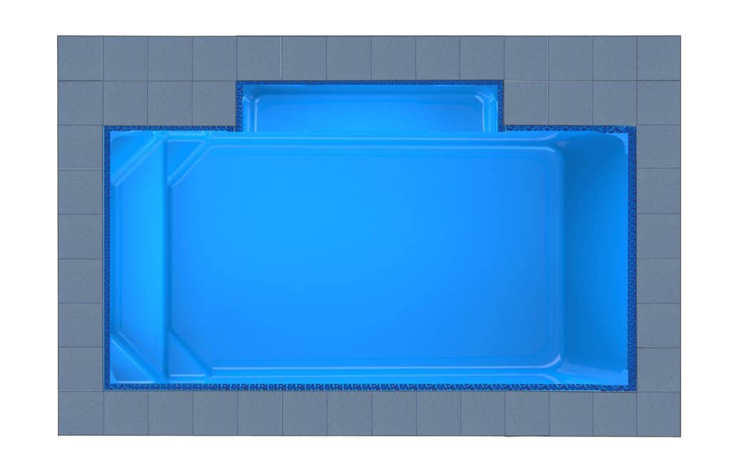 Crete Patio fibreglass pool shell — Cosmo Pools