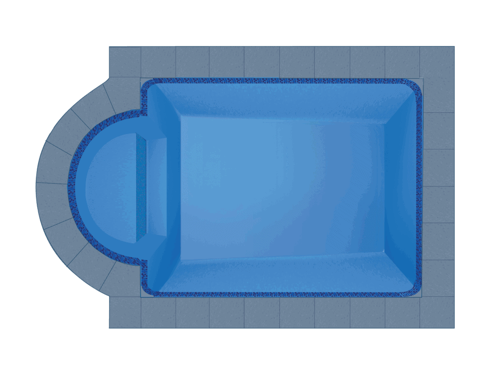 Hydra fibreglass pool shell