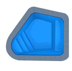 Lefkada fibreglass pool shell — Cosmo Pools