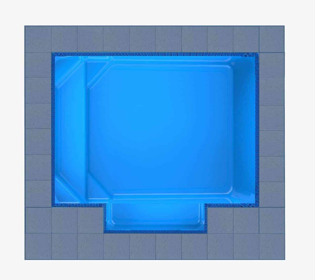 Milos Patio fibreglass pool shell — Cosmo Pools
