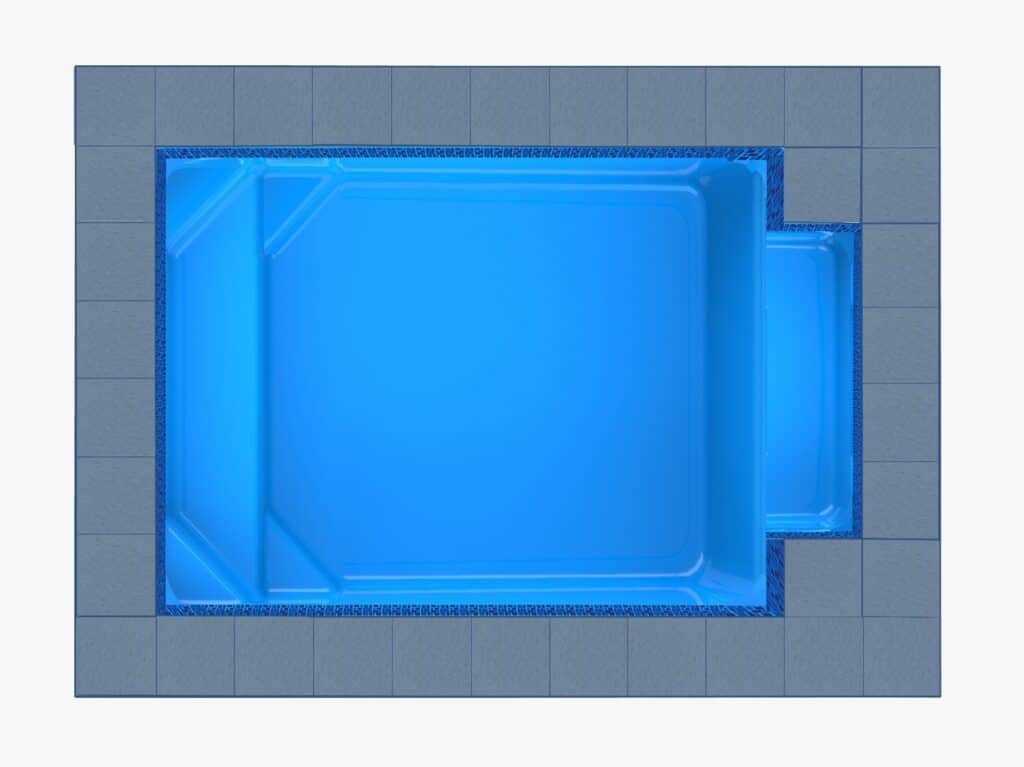 Milos Patio fibreglass pool shell — Cosmo Pools