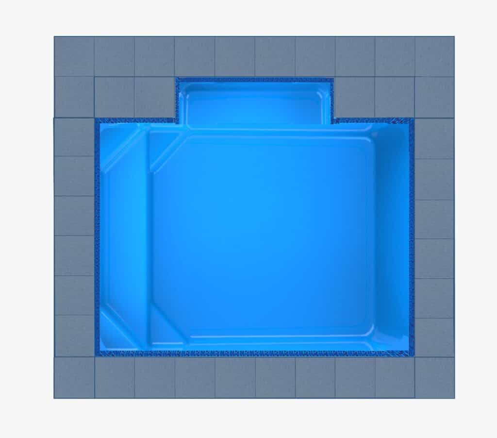 Milos Patio fibreglass pool shell — Cosmo Pools