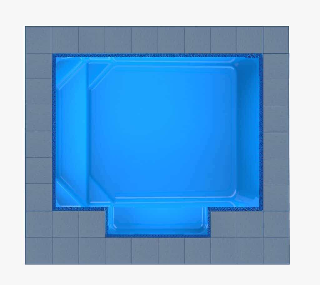 Milos Patio fibreglass pool shell — Cosmo Pools