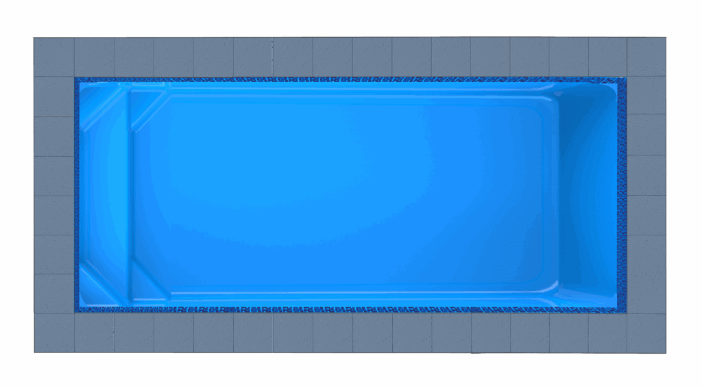 Mykonos fibreglass pool shell — Cosmo Pools