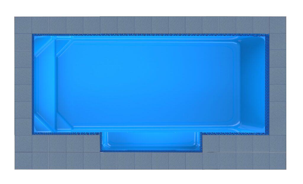 Mykonos Patio fibreglass pool shell — Cosmo Pools