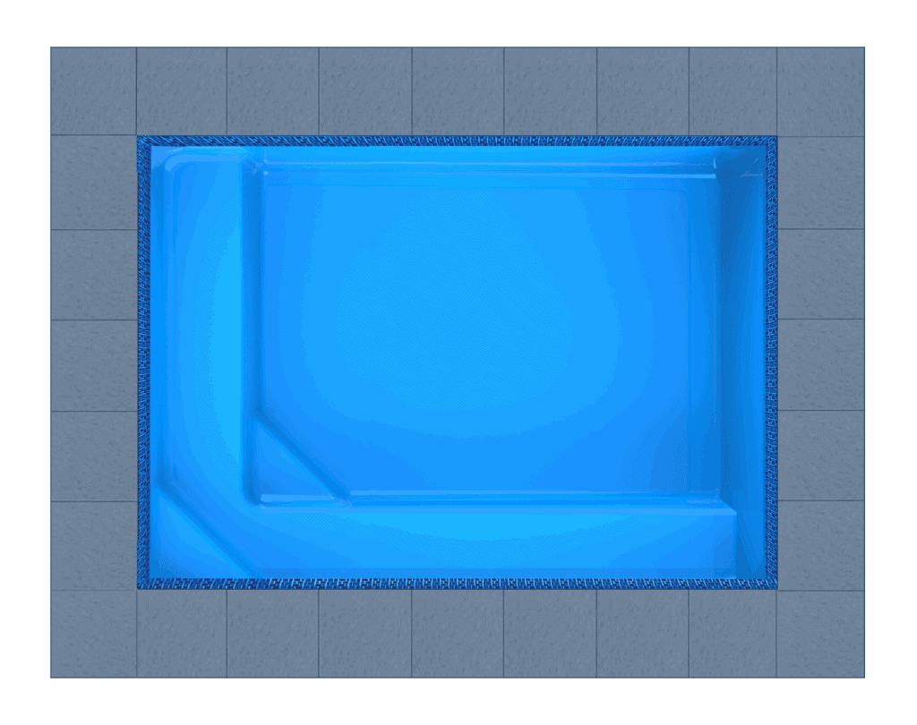 Naxos fibreglass pool shell