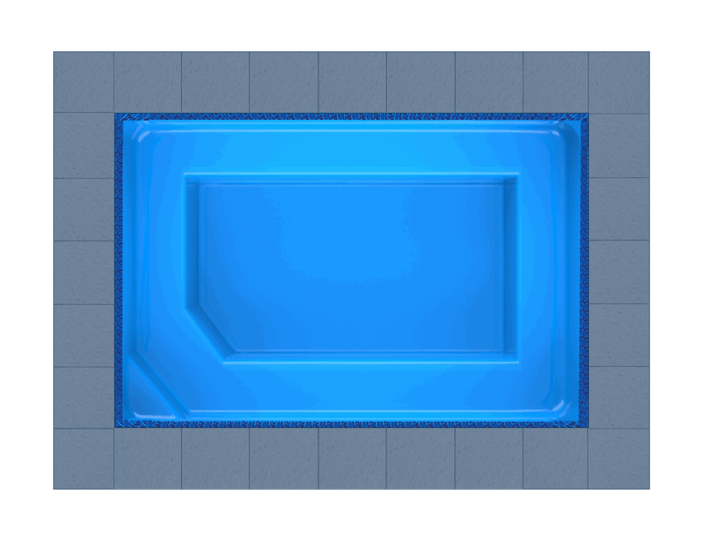 Patmos fibreglass pool shell