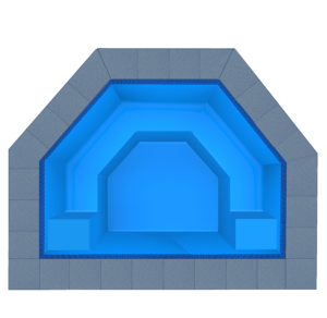Psara fibreglass pool shell — Cosmo Pools
