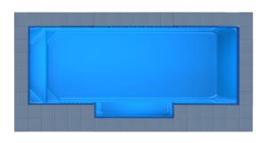 Santorini Patio fibreglass pool shell — Cosmo Pools
