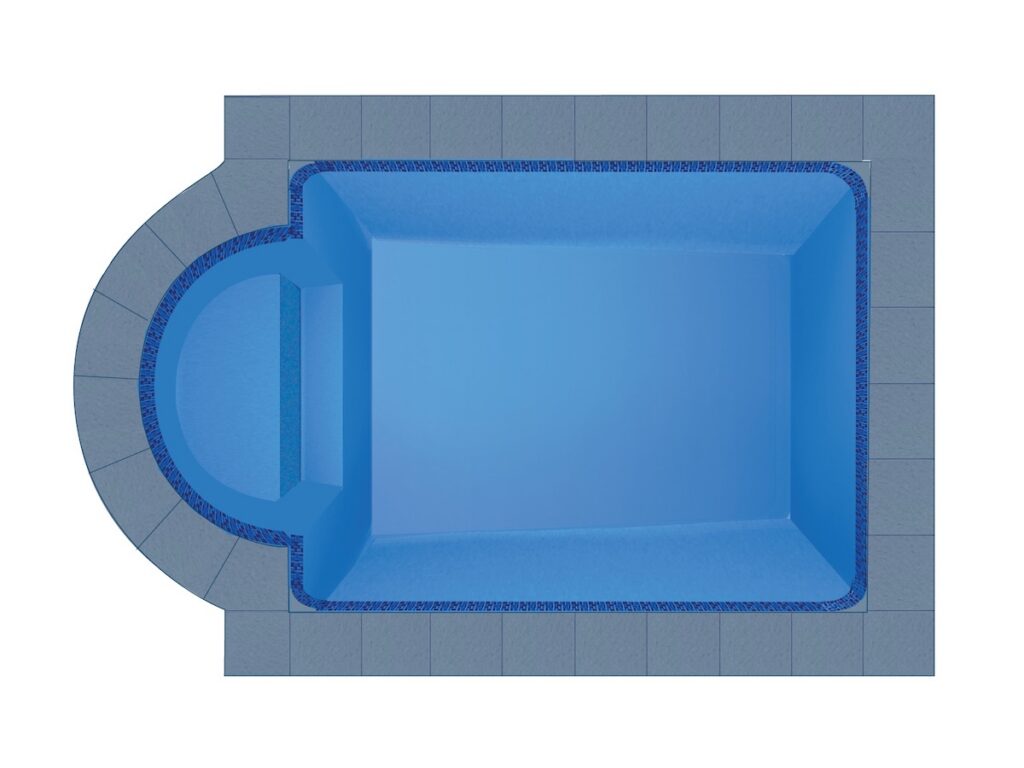 Hydra fibreglass pool shell