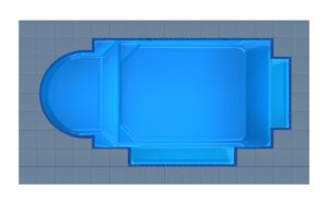 Corfu Round Bay - Twin Patio fiberglass swimming pool