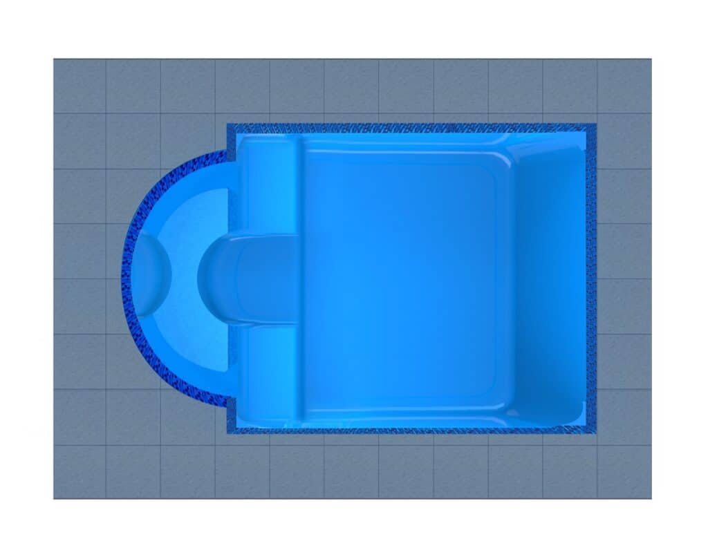 Ios fibreglass pool shell