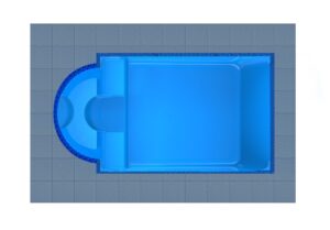 Thasos fiberglass swimming pool